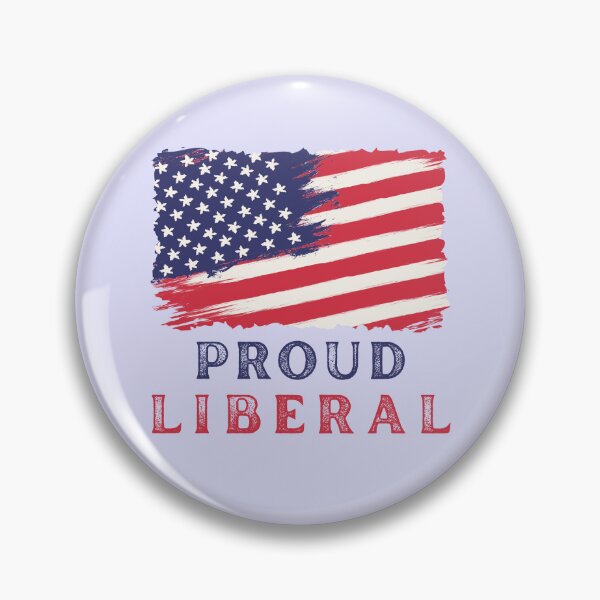 Item preview, American Flag with Proud Liberal Voter designed and sold by OneFineGem.