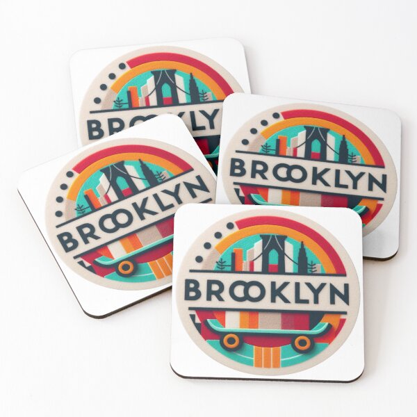 Item preview, Brooklyn Skateboard Illustration designed and sold by GALUMARKET.