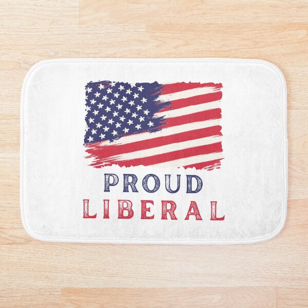 Artikelvorschau, Amerikanische Flagge mit stolzem liberalen Wähler entworfen und verkauft von OneFineGem.