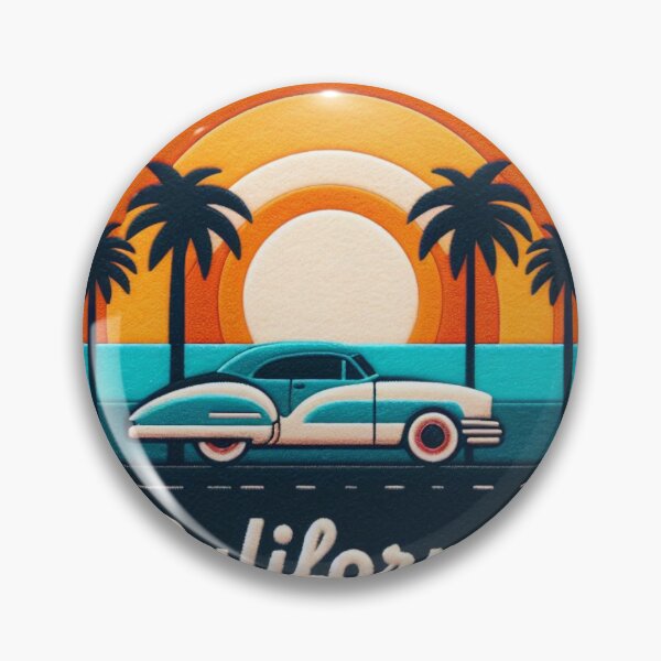 Item preview, California Classic Car Felt Illustration designed and sold by GALUMARKET.