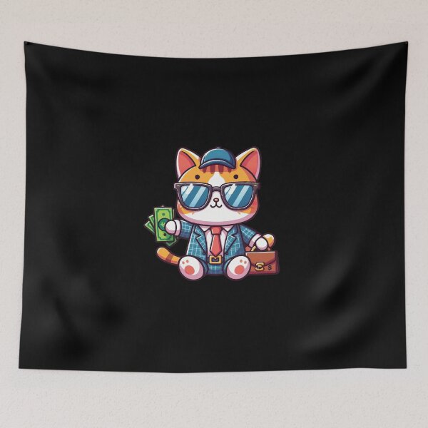 Item preview, cash is king cat business designed and sold by SOMI SOMI.