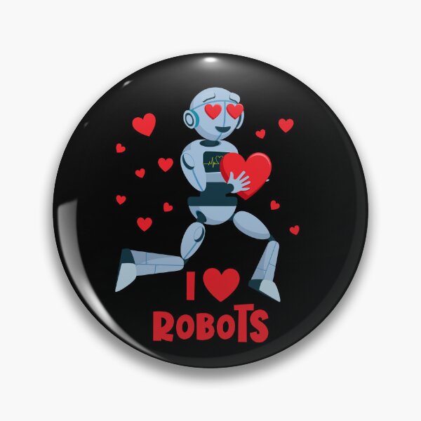 Item preview, I Love Robots Red Heart Robotics Class Engineer Love Robots Gear designed and sold by DynamicDesign.