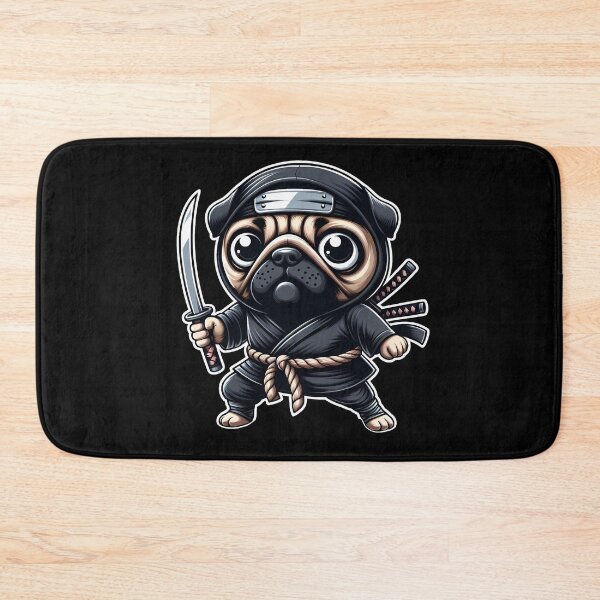 Item preview, Pug Ninja designed and sold by Funny Vintage Stickers And T-Shirts.