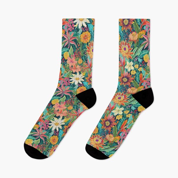 Item preview, A floral pattern of a mix of flowers designed and sold by ellinnur.