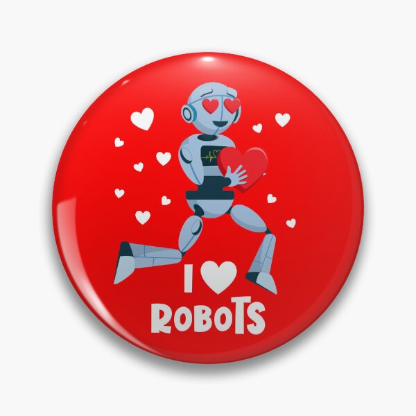 Item preview, I Love Robots Red Heart Robotics Class Engineer Love Robots Gear designed and sold by DynamicDesign.