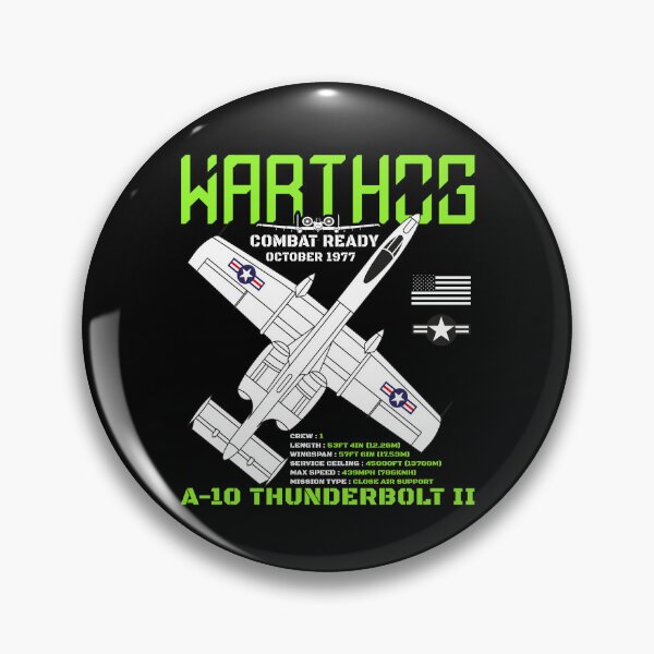 Item preview, A-10 Warthog Fighter Jet Specs Military Airplane Warthog Gear designed and sold by DynamicDesign.