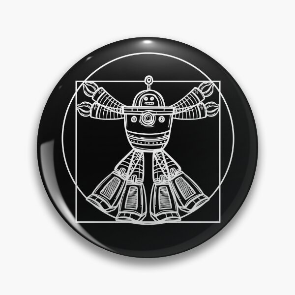 Item preview, Vitruvian Robot Da Vinci Vitruvian Man Engineer Robotics Gear designed and sold by DynamicDesign.