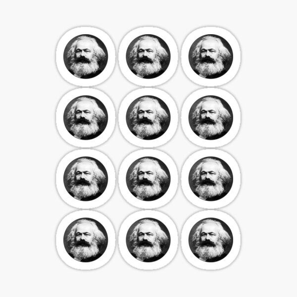 Item preview, Karl Marx 12 sticker pack designed and sold by BigTime.