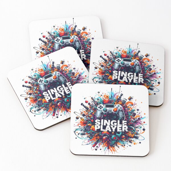Item preview, Single Player, Gaming, Geek, Arcade, Gamer designed and sold by TrueArtVibes.