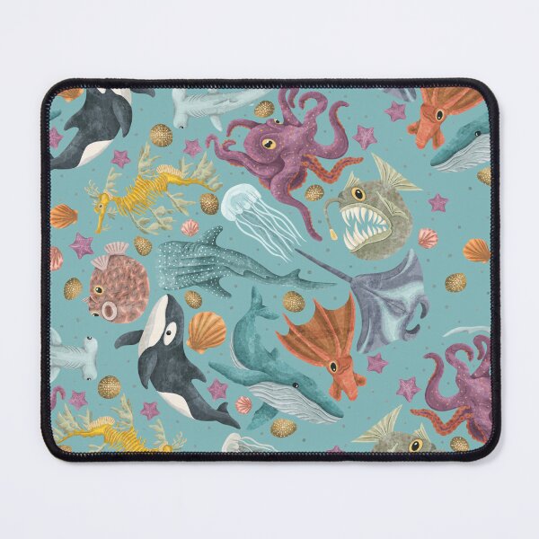 Item preview, Ocean Life Pattern Light Blue designed and sold by smoothfoxill.