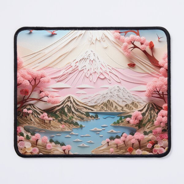 Item preview, Japanese Paper Quilling Mount Fuji Design 3 designed and sold by 3 CITIES.