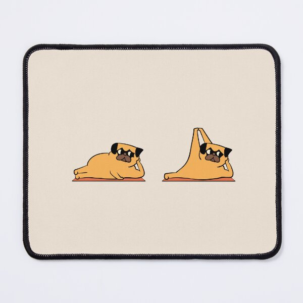 Item preview, Pug Yoga Sleeping Vishnu Pose designed and sold by Huebucket.