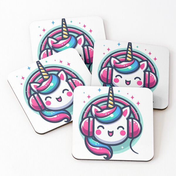 Item preview, Unicorn Melodies: Unicorn with Headphone  designed and sold by maheart83.