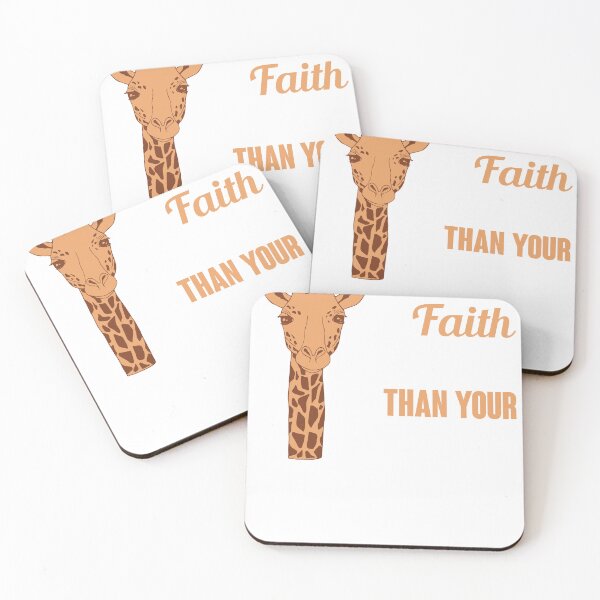 Item preview, Let Your Faith Be Taller Than Your Fear Cute Giraffe Vintage  designed and sold by roboartpixel.