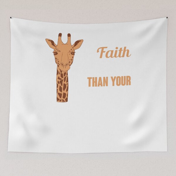 Item preview, Let Your Faith Be Taller Than Your Fear Cute Giraffe Vintage  designed and sold by roboartpixel.