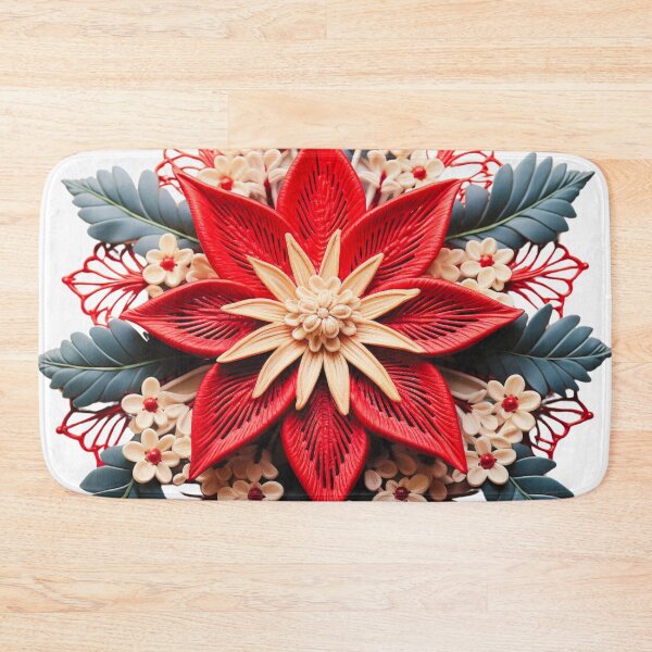 Item preview, 3D Red Flower Art  designed and sold by JustArtDesign9.