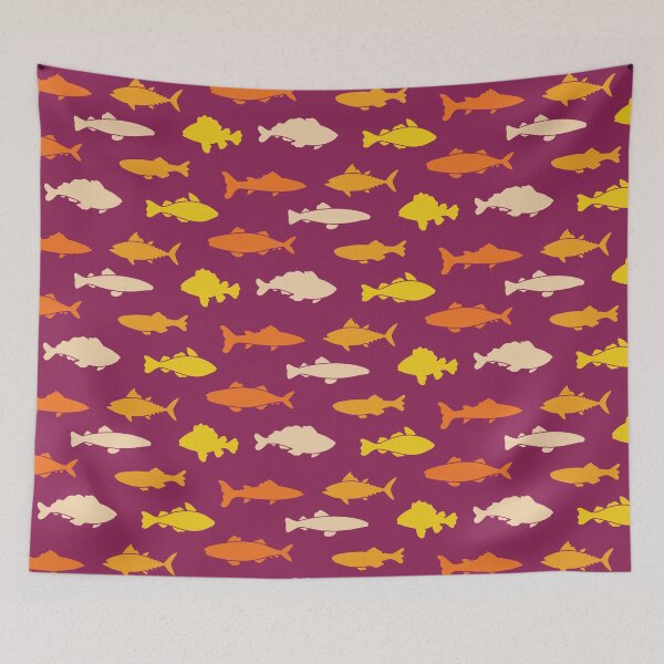 Item preview, Fish Collection Pattern v25 designed and sold by Baikachi AD.