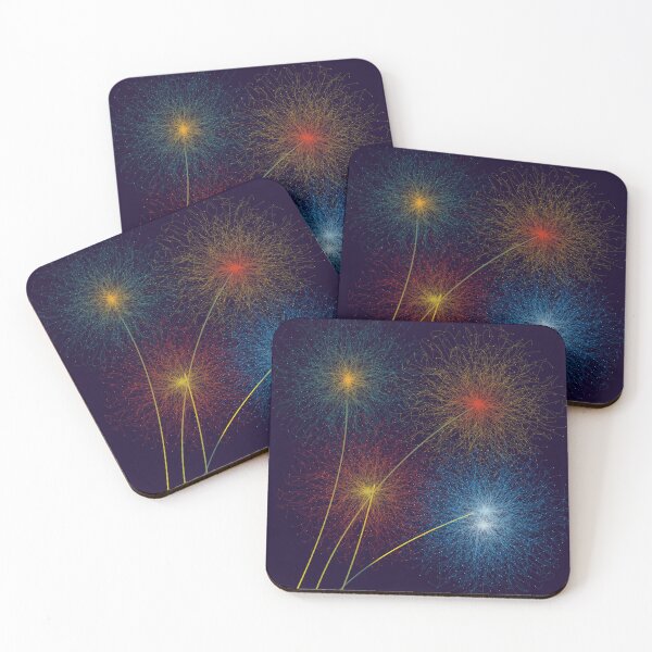 Item preview, Futuristic dandelion flowers designed and sold by nesgalina.