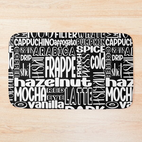Item preview, Coffee Typography  designed and sold by Cobalt Blue Watercolors.