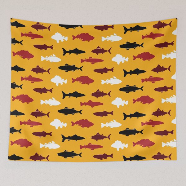 Item preview, Fish Collection Pattern v27 designed and sold by Baikachi AD.