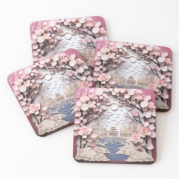 Item preview, Japanese Paper Quilling Cherry Blossom Design 1 designed and sold by Charlies-Artbox.