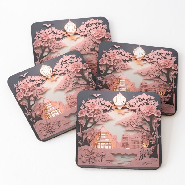 Item preview, Japanese Paper Quilling Cherry Blossom Design 2 designed and sold by Charlies-Artbox.