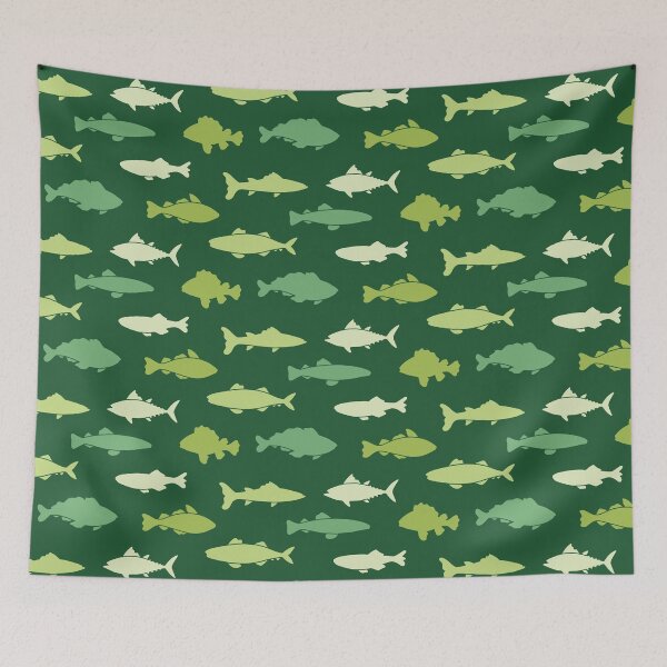 Item preview, Fish Collection Pattern v32 designed and sold by Baikachi AD.