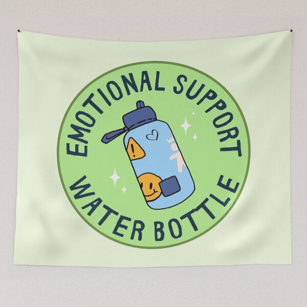 Item preview, Emotional support water bottle designed and sold by PeachyLitchi.