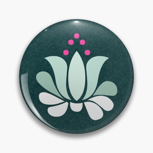 Artikelvorschau, leuchtende Lotosblumen in Mintgrün auf dunklem Teal entworfen und verkauft von colorofmagic.