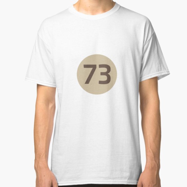 73 The Best Number Big Bang Numbers Puzzle Theory Classic T-Shirt