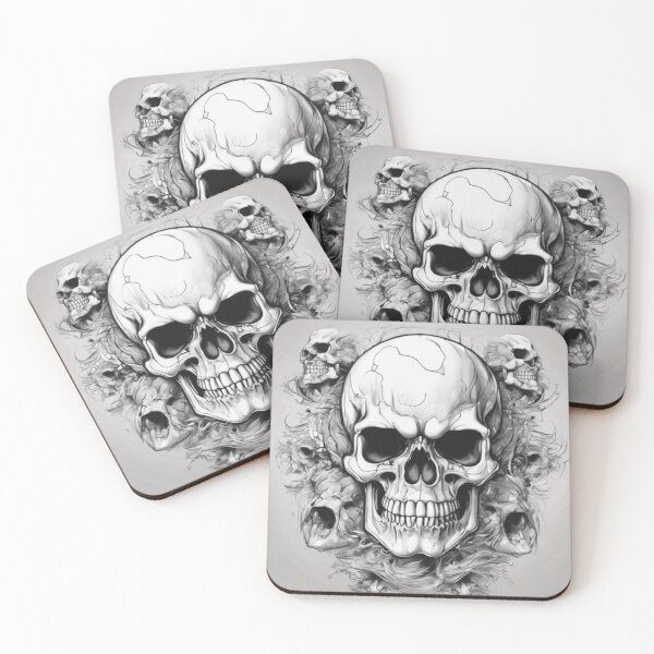 Item preview, grey skull designed and sold by Catfighter.