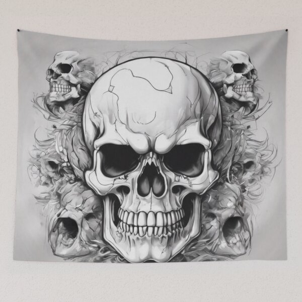 Item preview, grey skull designed and sold by Catfighter.