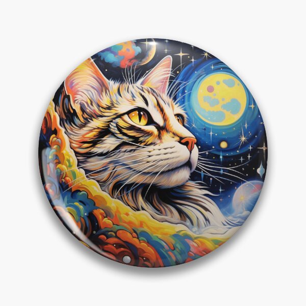Item preview, Cat Face in Space Extravaganza designed and sold by JustArtDesign9.
