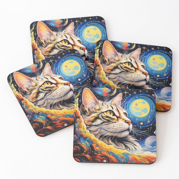 Item preview, Cat Face in Space Extravaganza designed and sold by JustArtDesign9.
