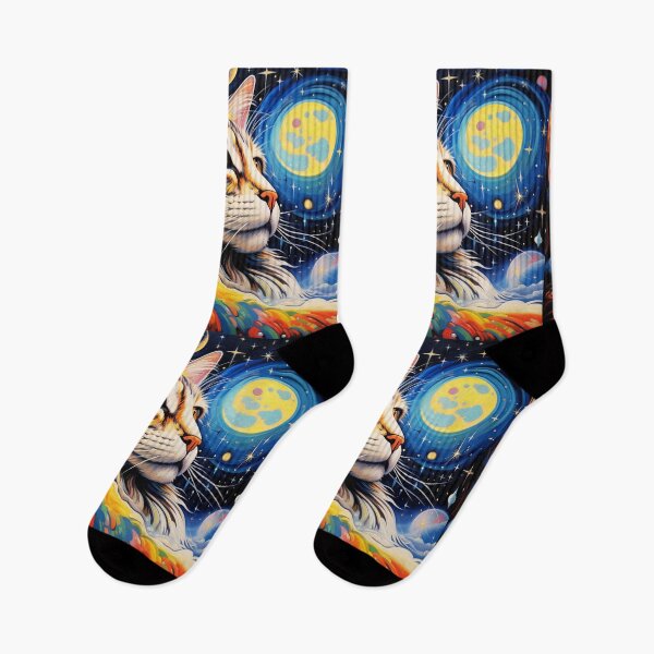 Item preview, Cat Face in Space Extravaganza designed and sold by JustArtDesign9.