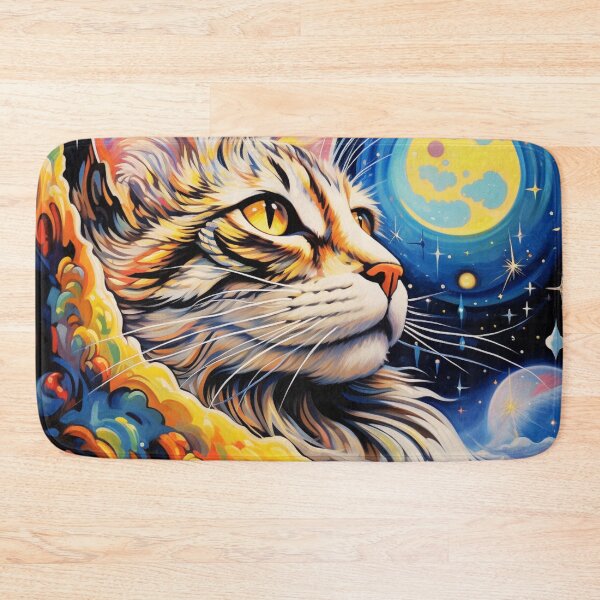 Item preview, Cat Face in Space Extravaganza designed and sold by JustArtDesign9.