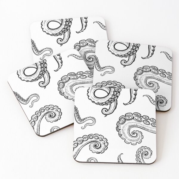 Item preview, Ink Black Octopus Tentacles  designed and sold by Pencili.