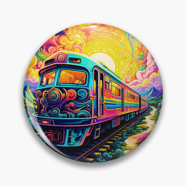 Item preview, Colorful Train in Space Art designed and sold by JustArtDesign9.