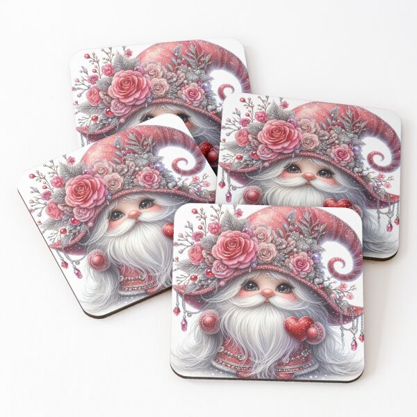 Item preview, Cute red gnomes  designed and sold by Sameena Fatima.