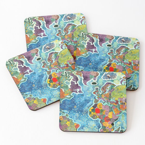 Item preview, Watercolor Vintage Map designed and sold by ArtsyWishy.