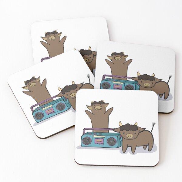 Item preview, Cute cows listening to music - for musicians, music fans and animal lovers designed and sold by TilmanTrades.
