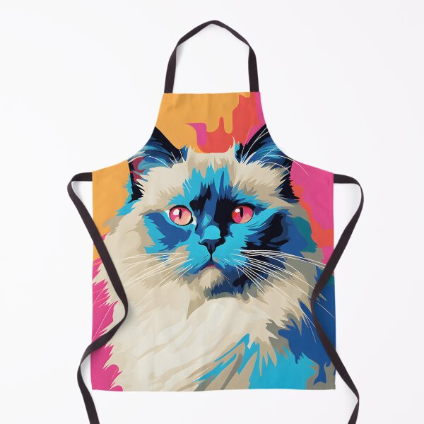 Item preview, birman cat portraits drawing. animal colorful. Animal throw pillow. designed and sold by formform.