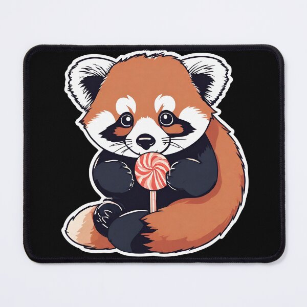 Item preview, A red panda with a lollie designed and sold by VickyJo111.