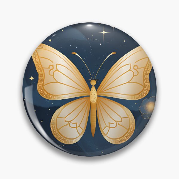 Item preview, A Chinese moon butterfly flying in the starry sky designed and sold by IAmagineFR.