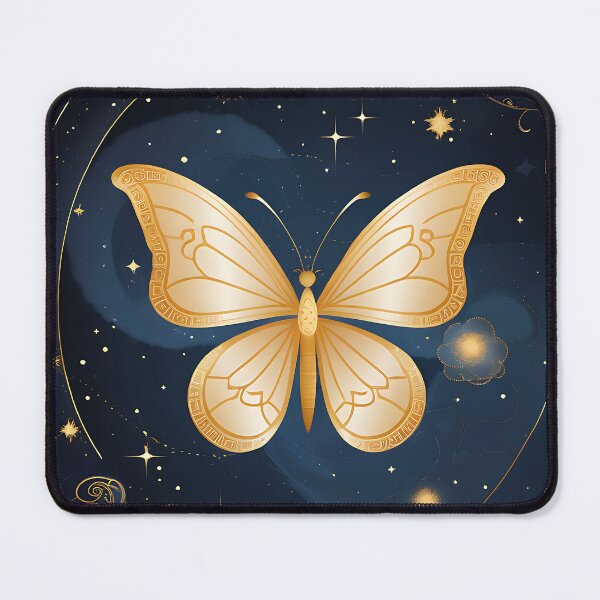 Item preview, A Chinese moon butterfly flying in the starry sky designed and sold by IAmagineFR.
