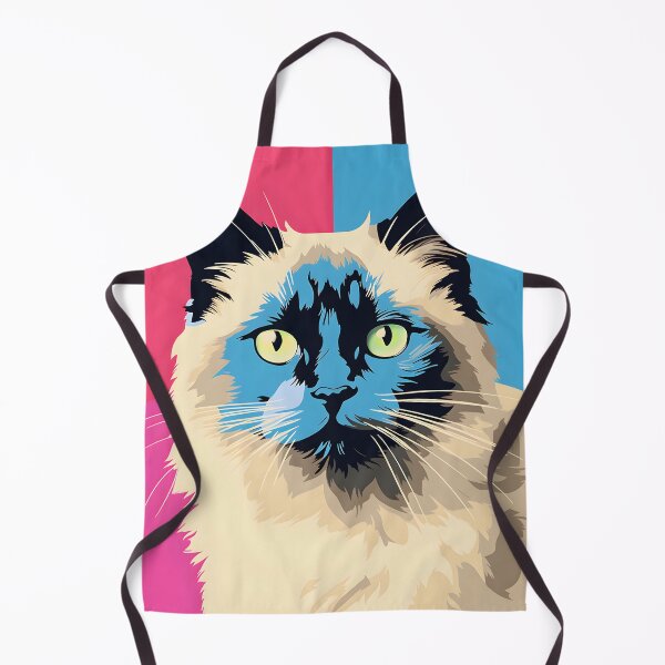 Item preview, birman cat portraits drawing. animal colorful. Animal throw pillow. designed and sold by formform.