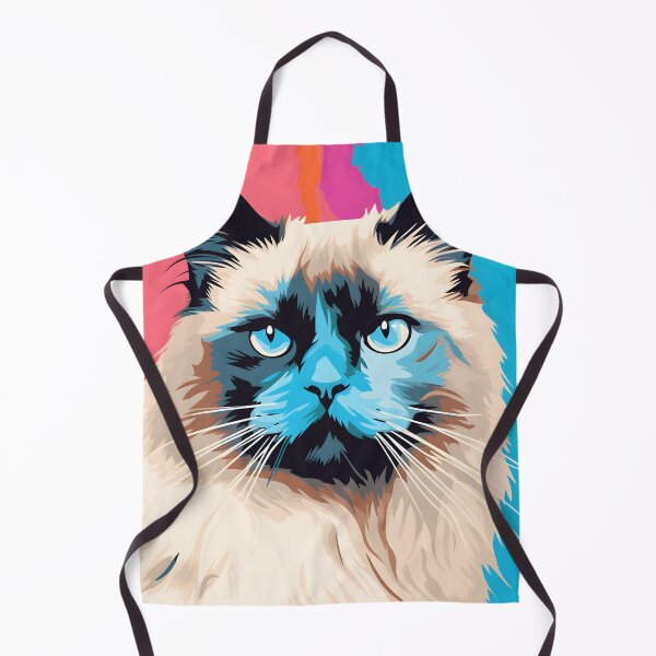Item preview, birman cat portraits drawing. animal colorful. Animal throw pillow. designed and sold by formform.