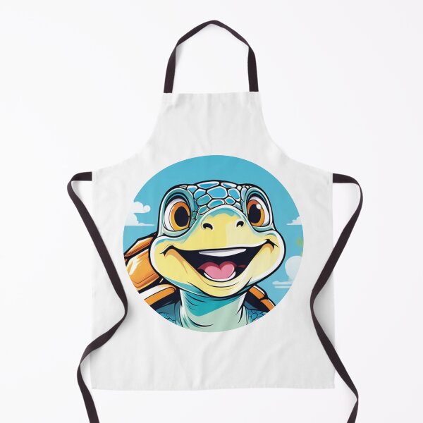 Item preview, Smiling turtle under the blue sky designed and sold by Ink-Kreativ.