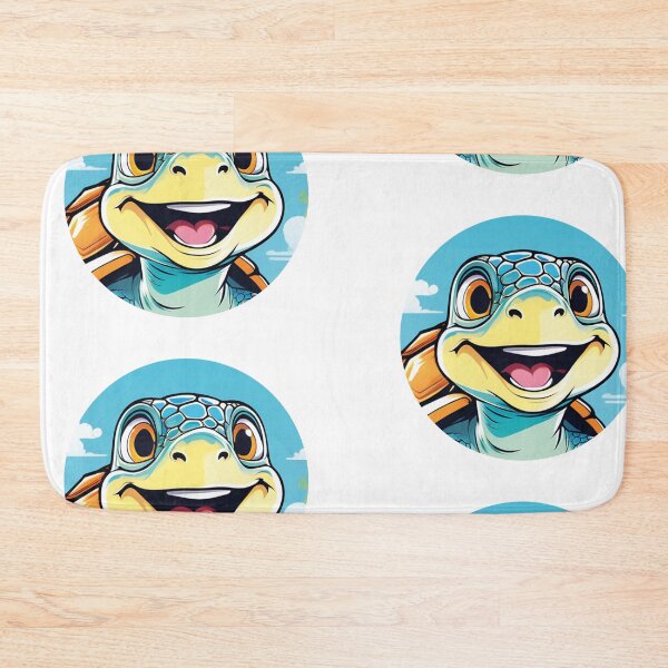 Item preview, Smiling turtle under the blue sky designed and sold by Ink-Kreativ.