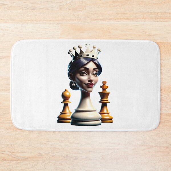 Item preview, Cartoon chess queen designed and sold by Inspyralia.